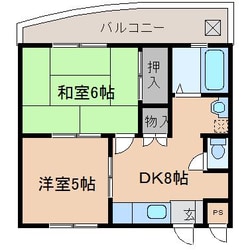 金川コーポの物件間取画像